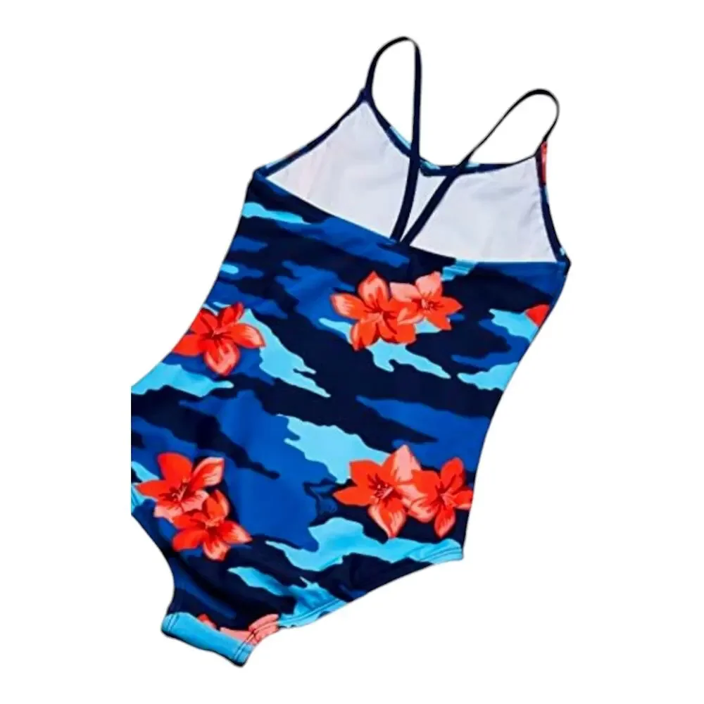 Kanu Girl's‎ Surf Sundance Floral Beach Sport 1-Piece Swim/Bathingsuit  size 10